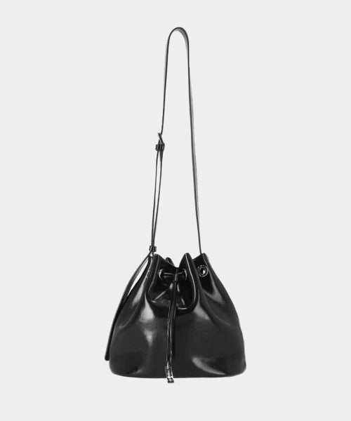 DANGLE BUCKET CROSSBODY BAG - 2 COLORS BLACK