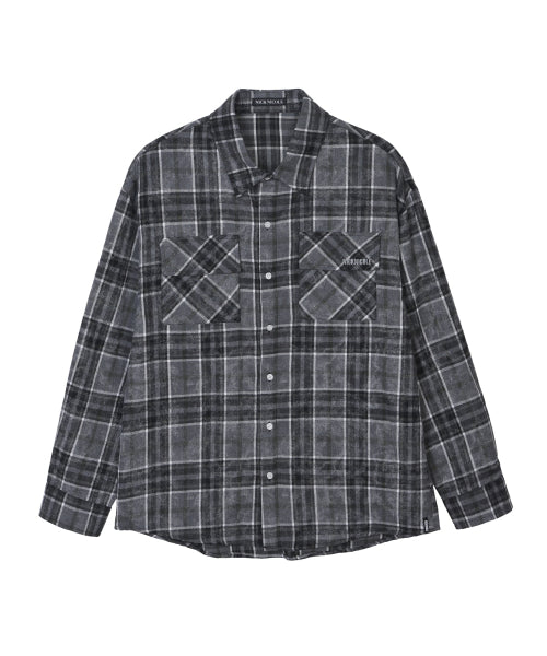 WESTERN TWO POCKET CHECK SHIRTS #徐睿知同款! - 2 COLORS BLACK