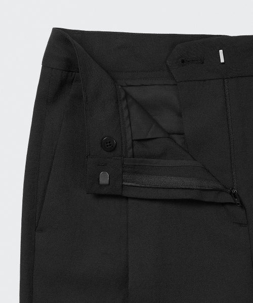 COOL TOUCH DEEP TUCK WIDE SLACKS - 3 COLORS BLACK