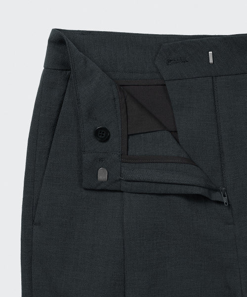 COOL TOUCH DEEP TUCK WIDE SLACKS - 3 COLORS DARK GRAY