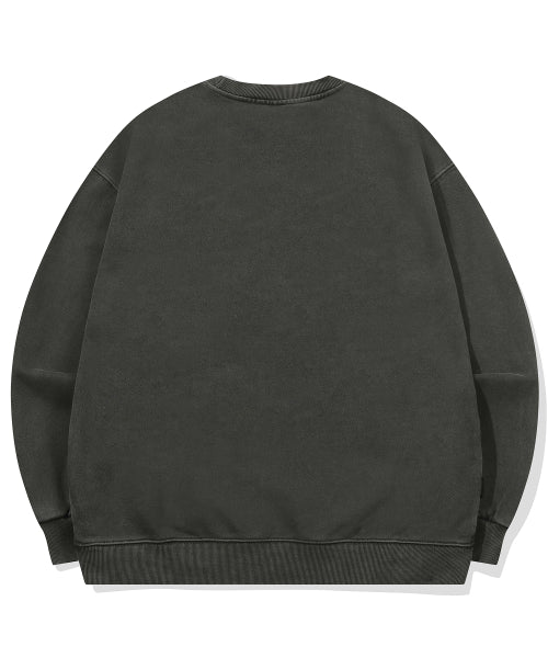 HOPPY PIGMENT SWEATSHIRT SMOKE BLACK