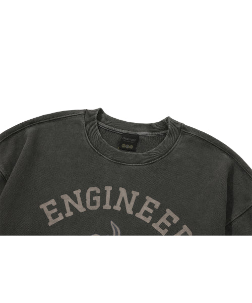 HOPPY PIGMENT SWEATSHIRT SMOKE BLACK