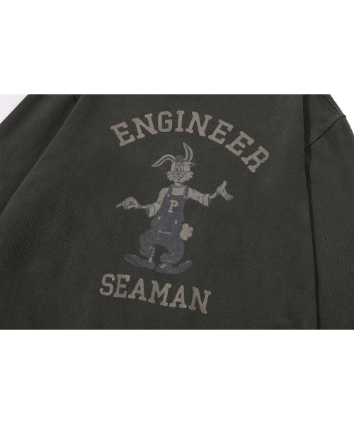 HOPPY PIGMENT SWEATSHIRT SMOKE BLACK