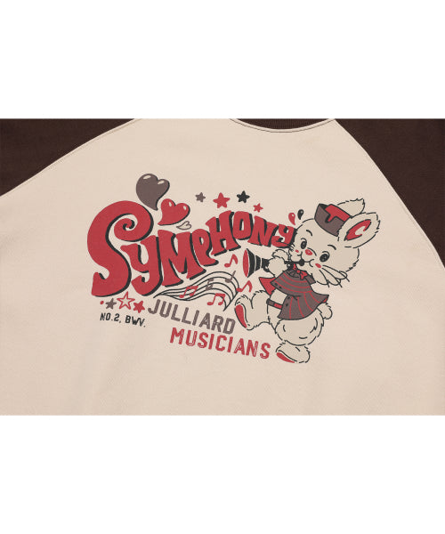 SYMPHONY RAGLAN SWEATSHIRT - 2 COLORS BROWN