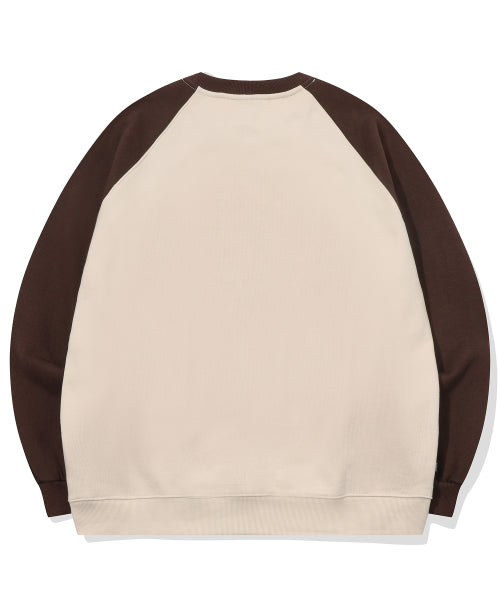 SYMPHONY RAGLAN SWEATSHIRT - 2 COLORS BROWN
