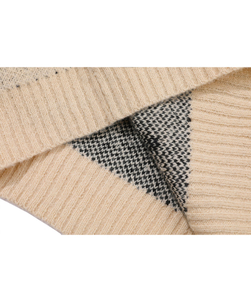 BRUSHED OVERFIT KNIT - 2 COLORS CREAM
