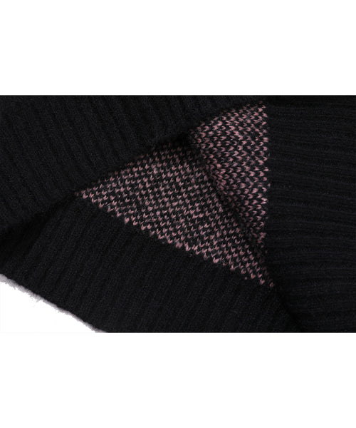 BRUSHED OVERFIT KNIT - 2 COLORS BLACK