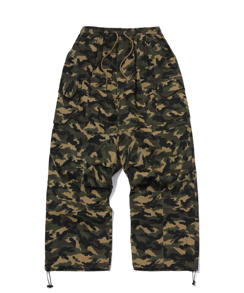 WIDE CARGO PANTS CAMO - 2 COLORS AS SHOWN