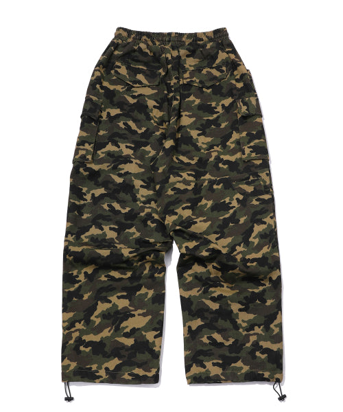 WIDE CARGO PANTS CAMO - 2 COLORS AS SHOWN