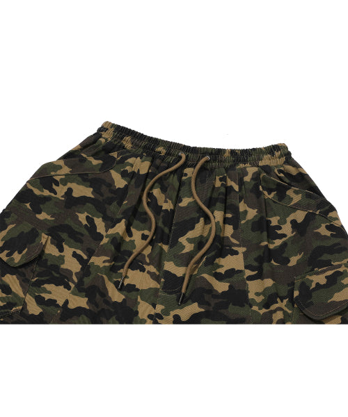 WIDE CARGO PANTS CAMO - 2 COLORS AS SHOWN