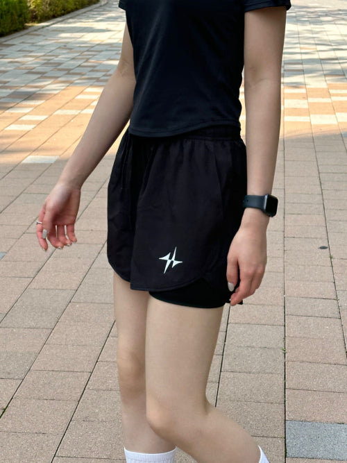 SPORTS SHORTS PRO 2IN1 - 2 COLORS GREY