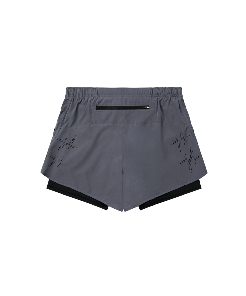 SPORTS SHORTS PRO 2IN1 - 2 COLORS GREY