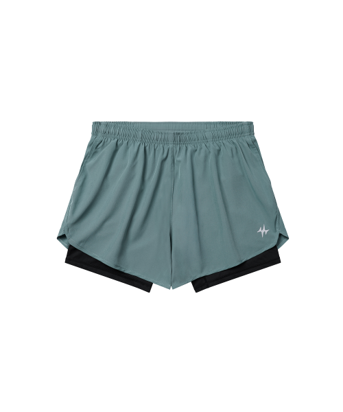 SPORTS SHORTS PRO 2IN1 - 2 COLORS GREY