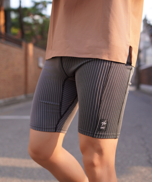 RACING HALF TIGHTS - 4 COLORS BLACK