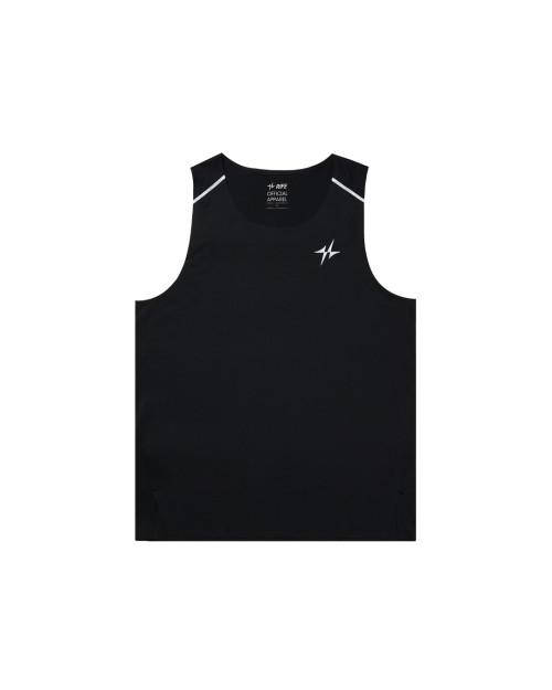 RUNNING SEAMLESS SINGLET BASIC - 2 COLORS BLACK