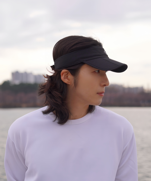 FOLDABLE SPORTS SUN CAP - 2 COLORS BLACK