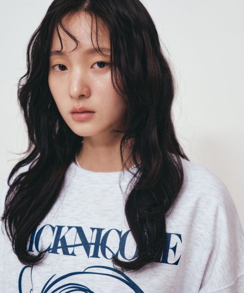 NICOLE ROSE PRINTING SWEATSHIRT #徐睿知同款! - 8 COLORS NAVY