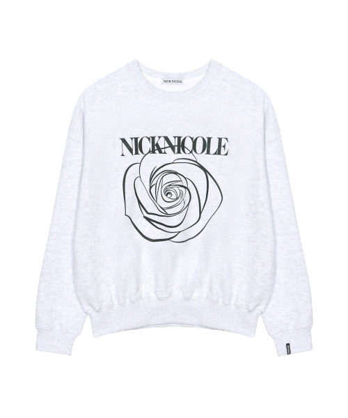 NICOLE ROSE PRINTING SWEATSHIRT #徐睿知同款! - 8 COLORS AS SHOWN