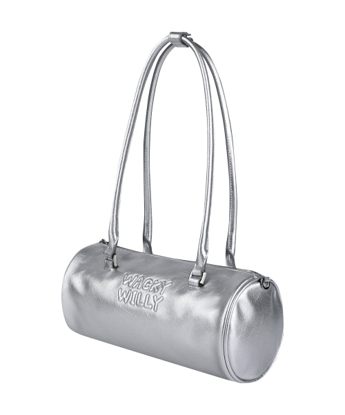 LILY VOLUME HANDLE BARREL BAG #GISELLE同款! - 3 COLORS SILVER