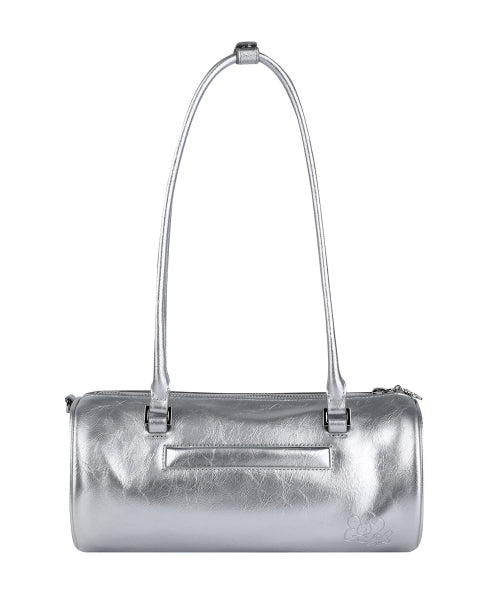 LILY VOLUME HANDLE BARREL BAG #GISELLE同款! - 3 COLORS SILVER