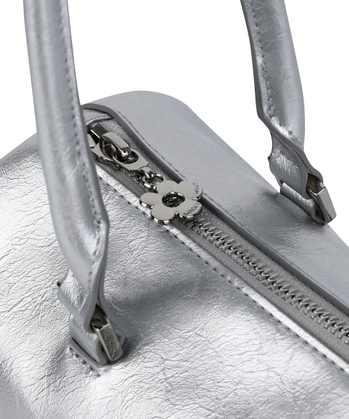 LILY VOLUME HANDLE BARREL BAG #GISELLE同款! - 3 COLORS SILVER