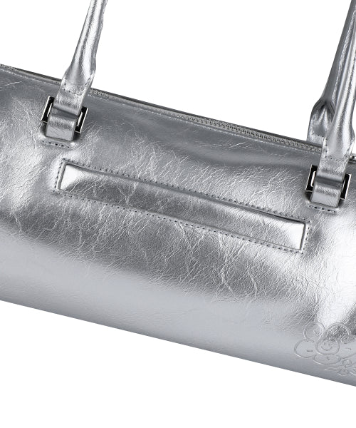 LILY VOLUME HANDLE BARREL BAG #GISELLE同款! - 3 COLORS SILVER
