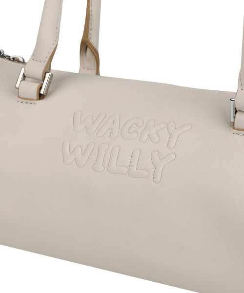 LILY VOLUME HANDLE BARREL BAG #GISELLE同款! - 3 COLORS IVORY