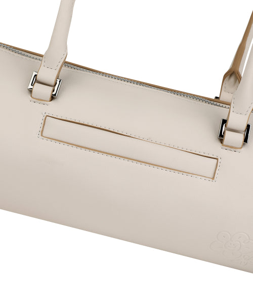 LILY VOLUME HANDLE BARREL BAG #GISELLE同款! - 3 COLORS IVORY