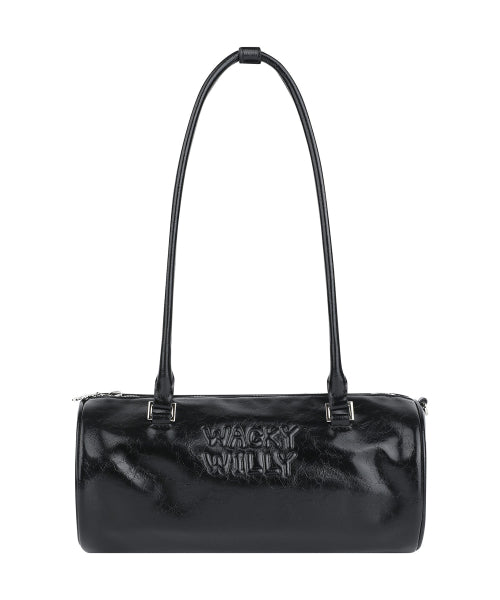 LILY VOLUME HANDLE BARREL BAG #GISELLE同款! - 3 COLORS BLACK