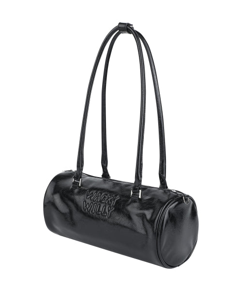 LILY VOLUME HANDLE BARREL BAG #GISELLE同款! - 3 COLORS BLACK