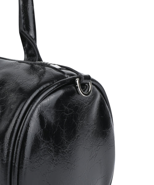 LILY VOLUME HANDLE BARREL BAG #GISELLE同款! - 3 COLORS BLACK