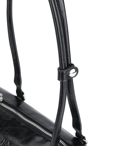 LILY VOLUME HANDLE BARREL BAG #GISELLE同款! - 3 COLORS BLACK
