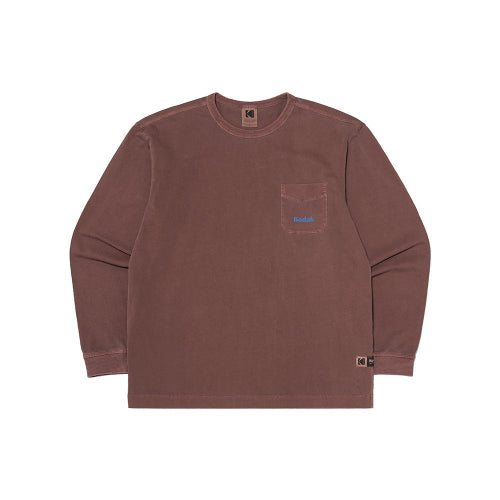 KODAK SCENERY GRAPHIC LONG SLEEVE TEE - 3 COLORS BROWN
