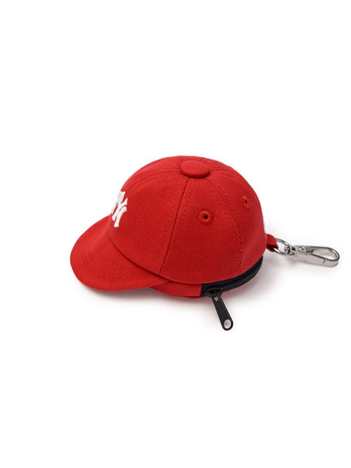 BASIC BALL CAP POUCH KEYRING NY #KARINA同款! - 4 COLORS RED