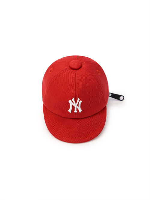 BASIC BALL CAP POUCH KEYRING NY #KARINA同款! - 4 COLORS RED