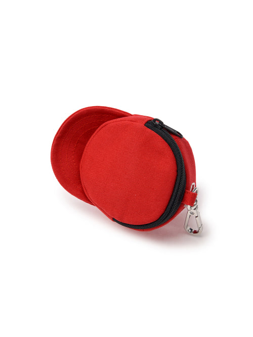BASIC BALL CAP POUCH KEYRING NY #KARINA同款! - 4 COLORS RED