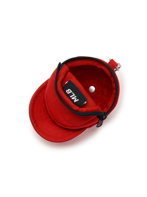 BASIC BALL CAP POUCH KEYRING NY #KARINA同款! - 4 COLORS RED