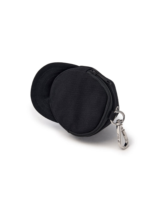 BASIC BALL CAP POUCH KEYRING NY #KARINA同款! - 4 COLORS BLACK