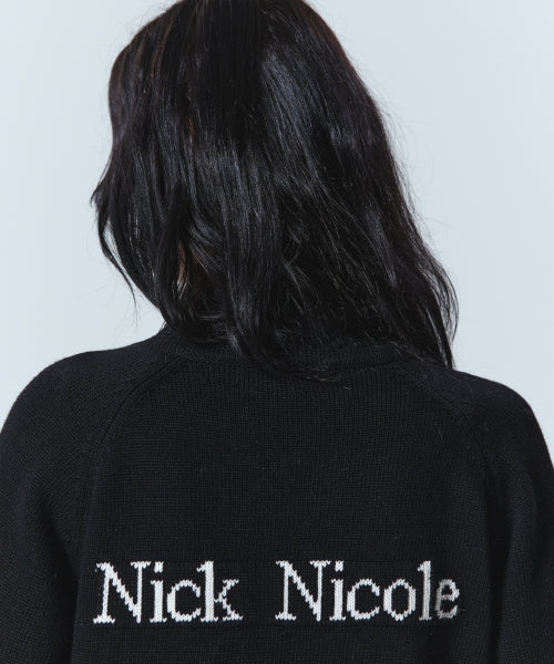 NICOLE JAQUARD KNIT CARDIGAN #徐睿知同款! - 2 COLORS BLACK