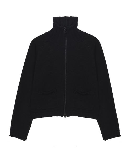 NICOLE JAQUARD KNIT CARDIGAN #徐睿知同款! - 2 COLORS BLACK