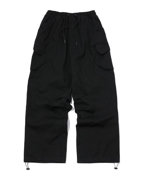 WIDE CARGO PANTS CAMO - 2 COLORS BLACK