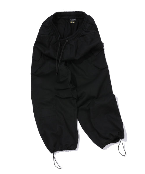 WIDE CARGO PANTS CAMO - 2 COLORS BLACK