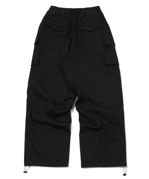 WIDE CARGO PANTS CAMO - 2 COLORS BLACK
