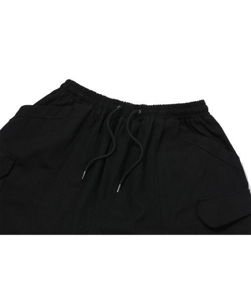 WIDE CARGO PANTS CAMO - 2 COLORS BLACK