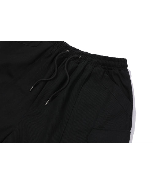 WIDE CARGO PANTS CAMO - 2 COLORS BLACK