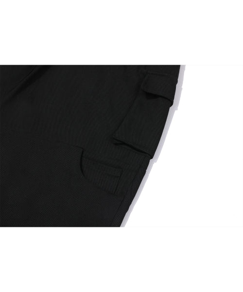 WIDE CARGO PANTS CAMO - 2 COLORS BLACK