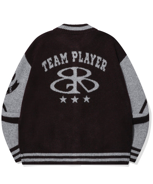 2-WAY TEE SNAP CARDIGAN - 2 COLORS BURGUNDY
