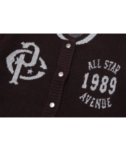 2-WAY TEE SNAP CARDIGAN - 2 COLORS BURGUNDY