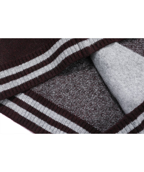 2-WAY TEE SNAP CARDIGAN - 2 COLORS BURGUNDY