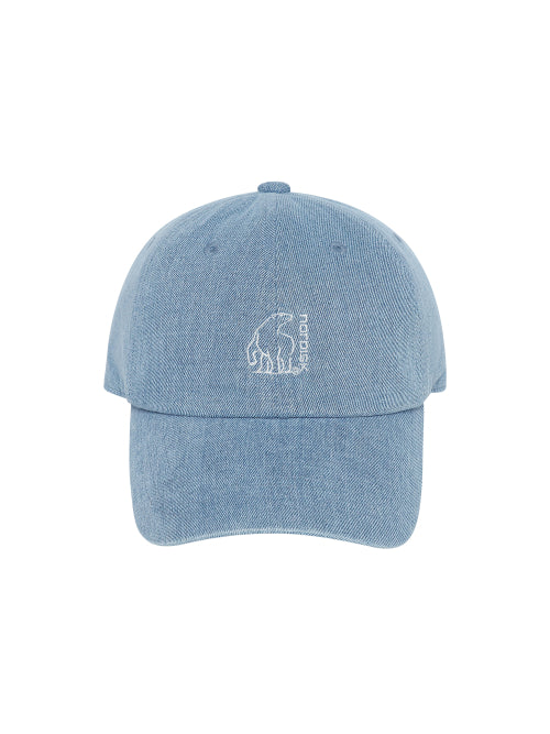 SIGNATURE POLARBEAR LOGO COTTON BALL CAP - 4 COLORS SKY BLUE